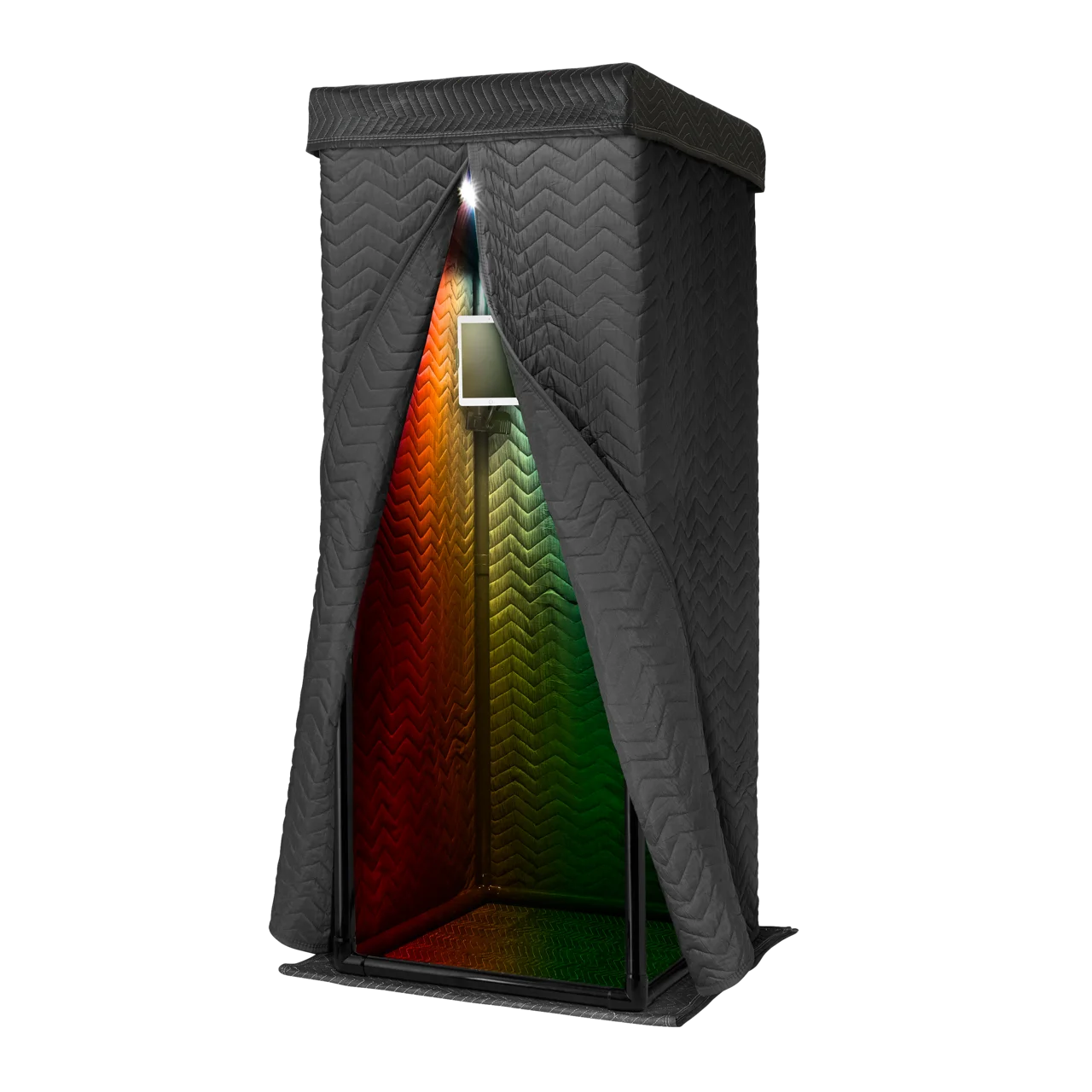 Snap Studio Deluxe Vocal Booth - Portable recording booth with acoustic panels and microphone stand